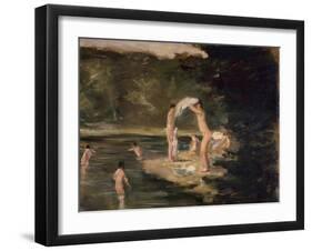 Bathing Boys, 1896-Max Liebermann-Framed Giclee Print