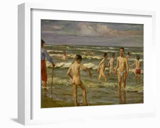 Bathing Boys, 1900-Max Liebermann-Framed Giclee Print