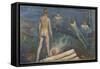 Bathing Boys (Oil on Canvas)-Edvard Munch-Framed Stretched Canvas