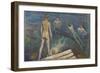 Bathing Boys (Oil on Canvas)-Edvard Munch-Framed Giclee Print