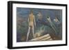 Bathing Boys (Oil on Canvas)-Edvard Munch-Framed Giclee Print