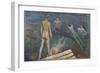 Bathing Boys (Oil on Canvas)-Edvard Munch-Framed Giclee Print