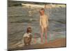 Bathing Children at the Beach of Valencia, 1910-Joaquin Sorolla-Mounted Premium Giclee Print