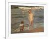 Bathing Children at the Beach of Valencia, 1910-Joaquin Sorolla-Framed Giclee Print