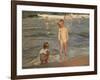 Bathing Children at the Beach of Valencia, 1910-Joaquin Sorolla-Framed Giclee Print