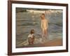 Bathing Children at the Beach of Valencia, 1910-Joaquin Sorolla-Framed Giclee Print