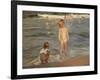 Bathing Children at the Beach of Valencia, 1910-Joaquin Sorolla-Framed Giclee Print