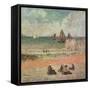 Bathing, Dieppe, 1885-Paul Gauguin-Framed Stretched Canvas