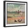 Bathing, Dieppe, 1885-Paul Gauguin-Framed Giclee Print