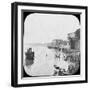 Bathing Ghat at Benares, India, Late 19th or Early 20th Century-null-Framed Photographic Print