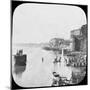 Bathing Ghat at Benares, India, Late 19th or Early 20th Century-null-Mounted Photographic Print