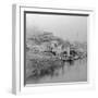 Bathing Ghat, Benares, India, Late 19th or Early 20th Century-BW Kilburn-Framed Giclee Print