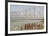 Bathing Ghat on Hooghly River-Tony Waltham-Framed Photographic Print