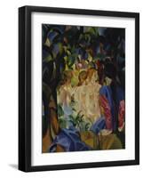 Bathing Girls, 1913-Auguste Macke-Framed Giclee Print