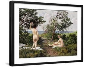 Bathing Girls-Paul Fischer-Framed Giclee Print