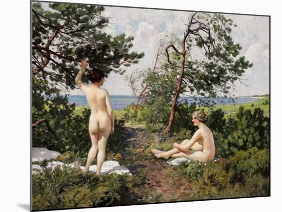 Bathing Girls-Paul Fischer-Mounted Giclee Print