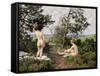 Bathing Girls-Paul Fischer-Framed Stretched Canvas