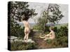 Bathing Girls-Paul Fischer-Stretched Canvas