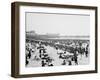 Bathing Hour, Atlantic City, N.J.-null-Framed Photo