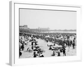 Bathing Hour, Atlantic City, N.J.-null-Framed Photo