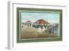 Bathing House, Ocean City, New Jersey-null-Framed Art Print