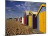 Bathing Huts, Port Phillip Bay, Melbourne, Victoria, Australia-Doug Pearson-Mounted Photographic Print