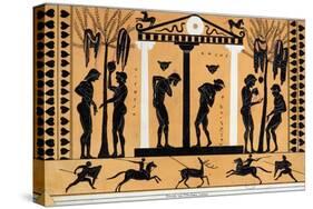 Bathing in Ancient Greece, Copy from a Greek Vase-null-Stretched Canvas