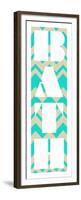 Bathing in Chevron-null-Framed Premium Giclee Print