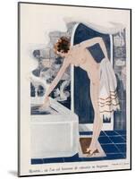 Bathing in Pearls-L Bonnotte-Mounted Art Print