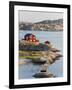 Bathing in Sea, Skarhamn on Island of Tjorn, Bohuslan, on West Coast of Sweden-Peter Adams-Framed Photographic Print