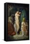 Bathing in Seraglio, 1849-Theodore Chasseriau-Framed Stretched Canvas