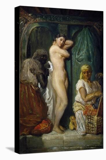 Bathing in Seraglio, 1849-Theodore Chasseriau-Stretched Canvas