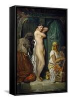 Bathing in Seraglio, 1849-Theodore Chasseriau-Framed Stretched Canvas