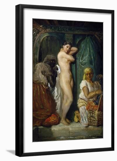 Bathing in Seraglio, 1849-Theodore Chasseriau-Framed Giclee Print