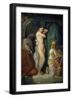 Bathing in Seraglio, 1849-Theodore Chasseriau-Framed Giclee Print