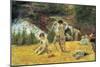 Bathing in the Mill of Bois D'Amour-Paul Gauguin-Mounted Art Print