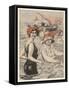 Bathing Lady and Bathing-Woman-E. Hulemann-Framed Stretched Canvas