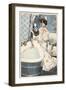 Bathing, Maid Runs Bath-Ferdinand Von Reznicek-Framed Art Print