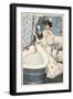 Bathing, Maid Runs Bath-Ferdinand Von Reznicek-Framed Art Print