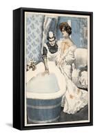 Bathing, Maid Runs Bath-Ferdinand Von Reznicek-Framed Stretched Canvas