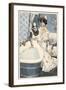 Bathing, Maid Runs Bath-Ferdinand Von Reznicek-Framed Art Print