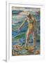 Bathing Man, 1918 (Oil on Canvas)-Edvard Munch-Framed Giclee Print