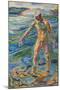 Bathing Man, 1918 (Oil on Canvas)-Edvard Munch-Mounted Giclee Print