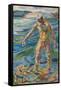 Bathing Man, 1918 (Oil on Canvas)-Edvard Munch-Framed Stretched Canvas
