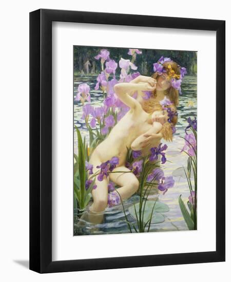 Bathing Nymphs, 1897-Gaston Bussiere-Framed Premium Giclee Print