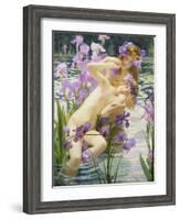 Bathing Nymphs, 1897-Gaston Bussiere-Framed Giclee Print