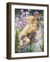 Bathing Nymphs, 1897-Gaston Bussiere-Framed Giclee Print