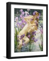 Bathing Nymphs, 1897-Gaston Bussiere-Framed Giclee Print