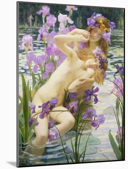 Bathing Nymphs, 1897-Gaston Bussiere-Mounted Giclee Print