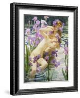 Bathing Nymphs, 1897-Gaston Bussiere-Framed Giclee Print